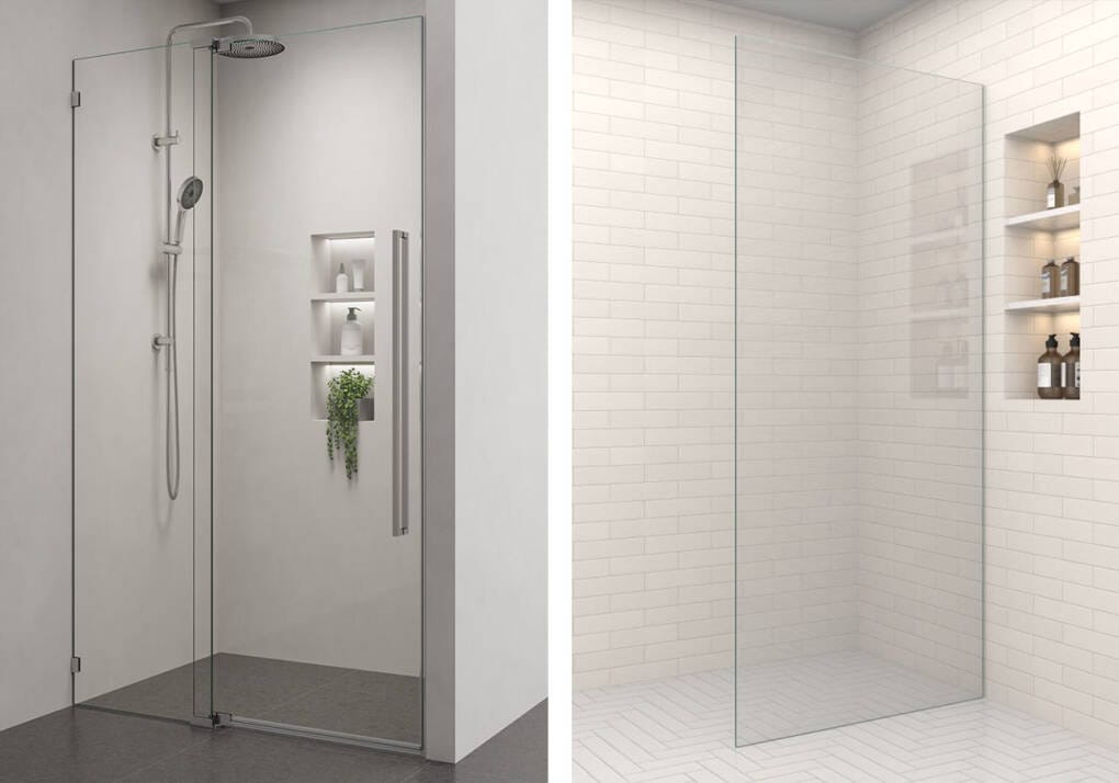 Frameless Shower Doors vs Glass Shower Panel Comparison