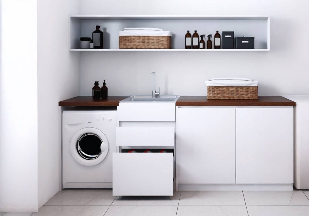 Laundry Sink with Cabinet at Ross's Discount Home Centre