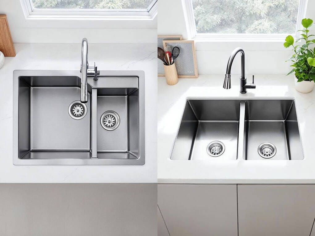 drop-in vs undermount sink comparison