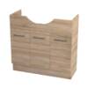 Jessica PVC Semi-Recessed 90cm R-Oak Doors Closed