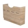Jessica PVC Semi-Recessed 120cm R-Oak Doors Closed