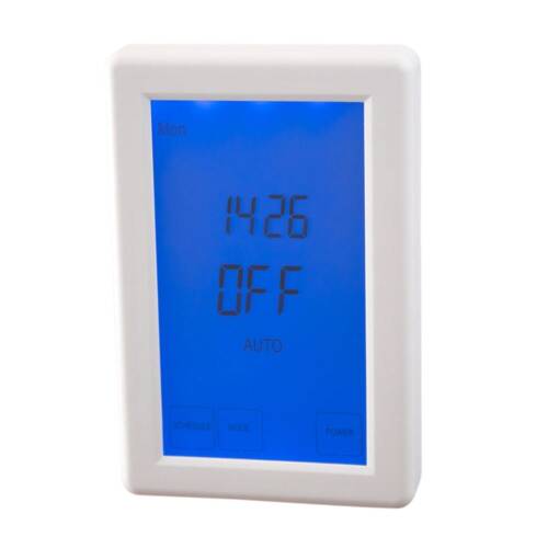 Digital Timer Switch For Heated Towel Rails – White Vertical