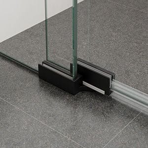 black shower hardware