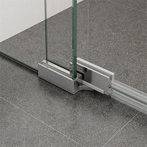 chrome shower hardware