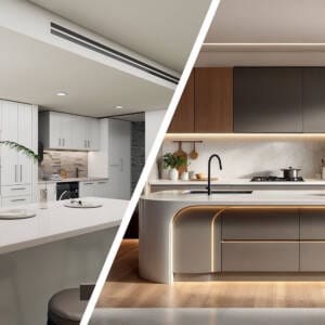 Pre-Assembled vs Custom Kitchen Cabinets side-by-side comparison