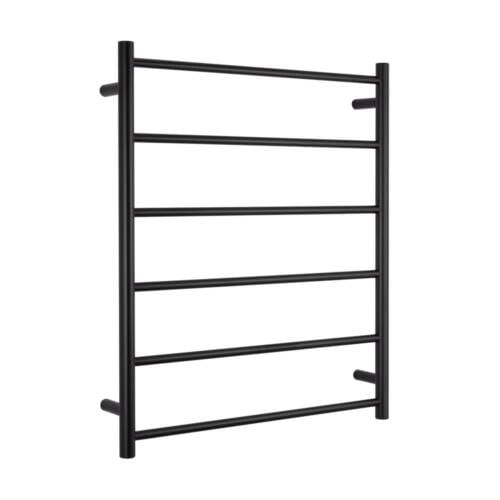 Non-Heated Round Ladder Towel Rail – Matte Black Non-heated Round Ladder Towel Rail Matt Black 700x830mm