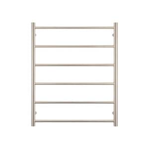 Brushed Nickel Round Ladder Towel Rail