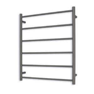 Non-heated Round Ladder Towel Rail Gunmetal 700x830mm