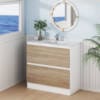Rural Oak 90cm Marine Vanity Drawer Front