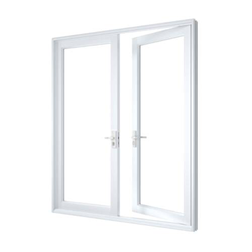 Double Front Entry Door Double Front Entry Door Pearl White