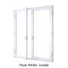 Double Front Entry Door Pearl White Inside