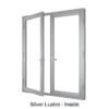 Double Front Entry Door Silver Lustre Inside