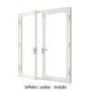Double Front Entry Door White Lustre Inside