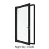 Single Front Entry Door Night Sky Inside