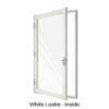 Single Front Entry Door White Lustre Inside