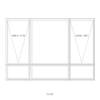 Double Awning Window with Centre Fixed Lite over Three Low Lites