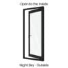 Single Hinged Door Night Sky Outside
