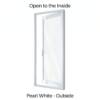 Single Hinged Door Pearl White Outside
