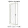 Single Hinged Door White Lustre Inside