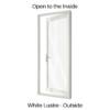 Single Hinged Door White Lustre Outside