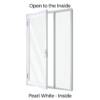 Single Hinged Door with Side Lite Pearl White Inside