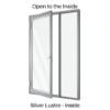 Single Hinged Door with Side Lite Silver Lustre Inside