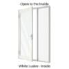 Single Hinged Door with Side Lite White Lustre Inside