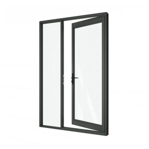 French Door with Side Lite Single Hinged Door with Side Lite