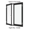 Double Hinged Door Night Sky Inside