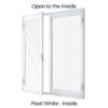 Double Hinged Door Pearl White Inside