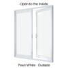 Double Hinged Door Pearl White Outside