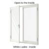 Double Hinged Door White Lustre Inside