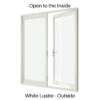 Double Hinged Door White Lustre Outside