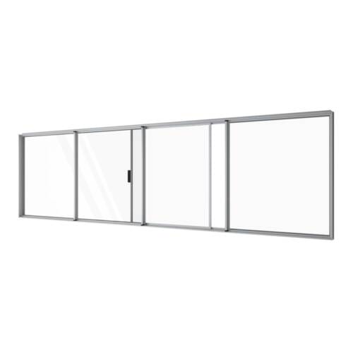 Single Sliding Window for 2nd Panel with Three Fixed Lites Single Slider for 2nd Panel with three fixed lites