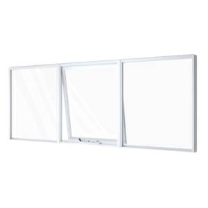 Single Awning in Centre with Two Fixed Lites