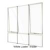 Double Awning with Centre Fixed Lite over Three Low Lites White Lustre Inside