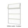 Single Awning Window over Three Fixed Lites White Lustre Outside