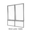 Double Awning Windows over Two Low Lites Silver Lustre Inside