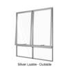 Double Awning Windows over Two Low Lites Silver Lustre Outside