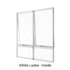 Double Awning Windows over Two Low Lites White Lustre Inside