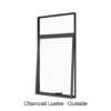 Single Awning with Fixed Hilite Charcoal Lustre Outside