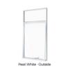 Single Awning with Fixed Hilite Pearl White Outside