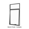 Single Awning with Fixed Hilite Storm Front Outside