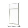 Single Awning with Fixed Hilite White Lustre Inside