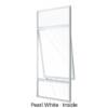 Single Awning with Fixed Hilite over Low Lite Pearl White Inside