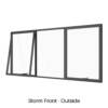 Double Awning with Centre Fixed Lite Storm Front Outside