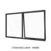 Double Awning Window Charcoal Lustre Inside