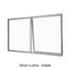 Double Awning Window Silver Lustre Inside