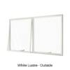 Double Awning Window White Lustre Outside