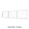 Triple Awning Window Pearl White Outside
